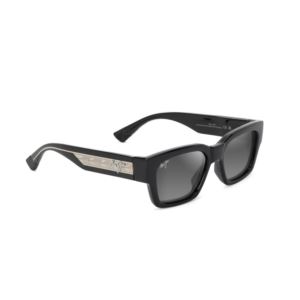 Kenui+Polarized+Sunglasses+Shiny+Black+Gray+Frame+Neutral+Gray+Lens