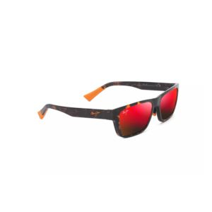 Keola+Polarized+Sunglasses+Shiny+Dark+Havana+Frame+Hawaii+Lava+Lens