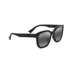 Honua+Asian+Fit+Polarized+Sunglasses+Matte+Black+Frame+Neutral+Gray+Lens