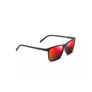 One+Way+Polarized+Sunglasses+Matte+Black+Frame+Hawaii+Lava+Lens