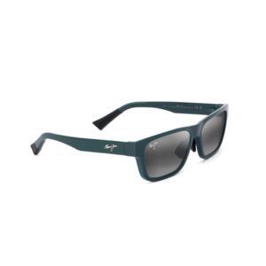 Keola+Polarized+Sunglasses+Shiny+Dark+Green+Frame+Neutral+Gray+Lens