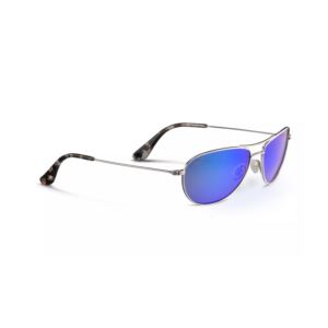 Baby+Beach+Polarized+Sunglasses+Silver+Frame+Blue+Hawaii+Lens