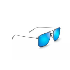 Aeko+Polarized+Sunglasses+Dove+Gray+Frame+Hawaii+Blue+Lens