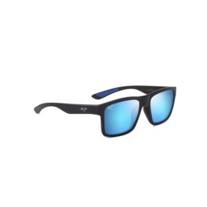 The+Flats+Polarized+Sunglasses+Matte+BlackBlue+Frame+Blue+Hawaii+Lens