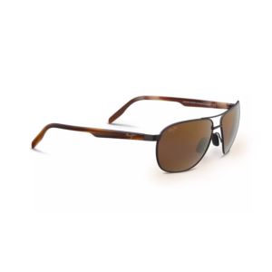 Castles+Polarized+Sunglasses+Matte+Chocolate+Frame+HCL+Bronze+Lens
