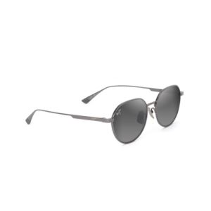 Kaulana+Asian+Fit+Polarized+Sunglasses+Shiny+Ruthenium+Frame+Neutral+Gray+Lens