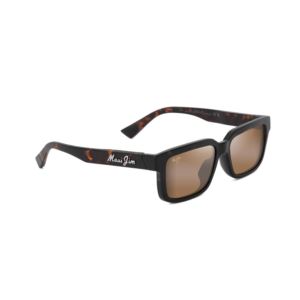 Hiapo+Asian+Fit+Polarized+Sunglasses+Matte+Dark+Havana+Frame+HCL+Bronze+Lens