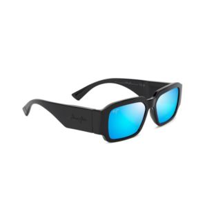 Kupale+Polarized+Sunglasses+Shiny+Black+Frame+Blue+Hawaii+Lens