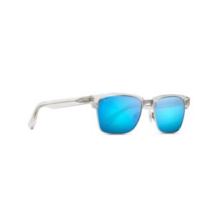 Kawika+Polarized+Sunglasses+Crystal+Frame+Blue+Hawaii+Lens
