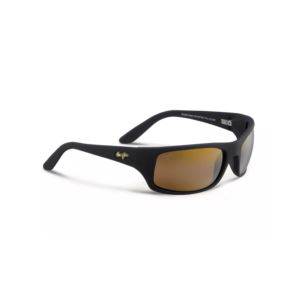 Peahi+Polarized+Sunglasses+Black+Matte+Frame+HCL+Bronze+Lens