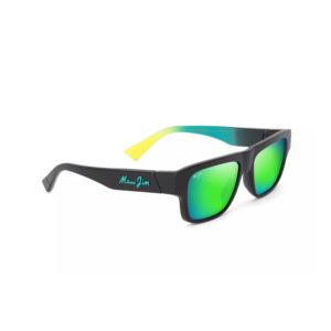 Kokua+Polarized+Sunglasses+Matte+Black+Frame+MAUIGreen+Lens