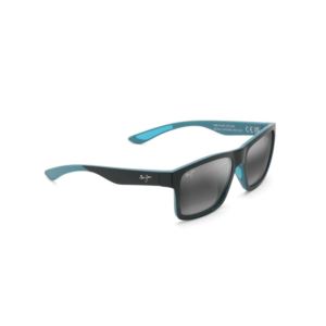 The+Flats+Polarized+Sunglasses+Black+with+Teal+Frame+Neutral+Gray+Lens