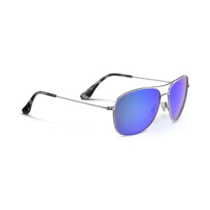 Cliff+House+Polarized+Sunglasses+Silver+Frame+Blue+Hawaii+Lens