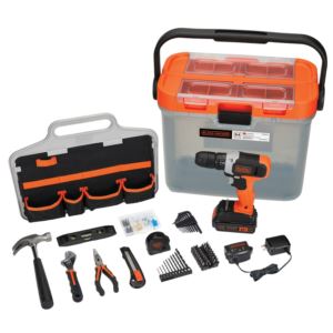 pc+V+MAX+Drill+w+Home+Project+Tool+Kit