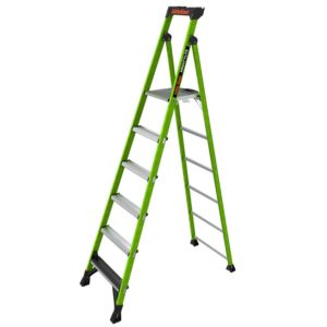 MightyLite+2.0+8ft+Type+1AA+Fiberglass+Ladder+w%2F+Ground+Cue