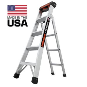 King+Kombo+2.0+Pro+5ft+Aluminum+Ladder+w%2F+Wall+Pad