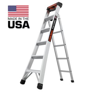 King+Kombo+2.0+Pro+6ft+Aluminum+Ladder+w%2F+Wall+Pad