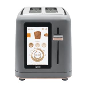 Livwell+Touch+IQ+Matte+Grey+2-Slice+Toaster
