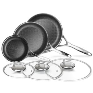 DiamondClad+by+Livwell+6pc+Hybrid+Nonstick+Frying+Pan+and+Lid+Set