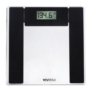 Designer+Digital+Bathroom+Scale+w%2F+Large+Display+Black