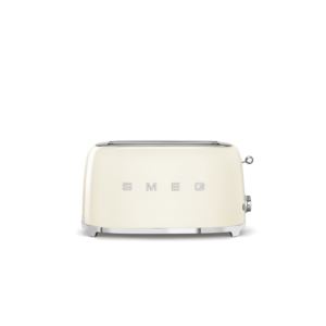 SMEG+s+Retro+Style+Aesthetic+Slice+Toaster+Cream
