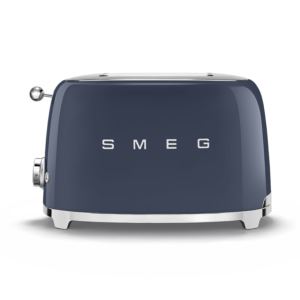 SMEG+s+Retro+Style+Aesthetic+Slice+Toaster+Navy