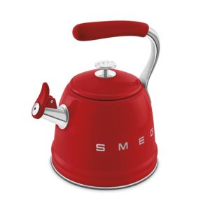 SMEG+s+Retro+Style+Aesthetic+Whistling+Kettle+Red
