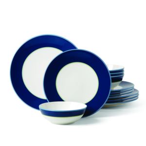 Make+It+Pop+12pc+Dinnerware+Set+Navy%2FGreen
