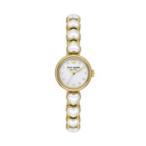 Ladies+Monroe+Heart+Pearl+Bracelet+Watch+White+MotherofPearl+Dial
