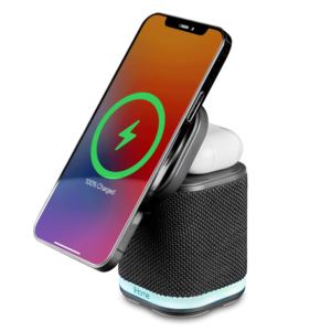Power+Tower+Dual+BT+Charging+Speaker+w%2F+Mood+Light+Dark+Gray