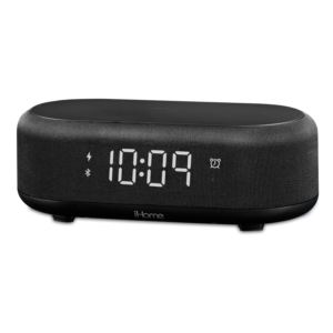 Bluetooth+Alarm+Clock+w+Fast+Wireless+Charging+USB+Charging