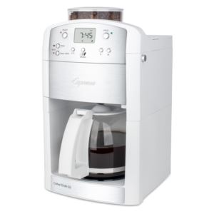 CoffeeTEAM+GS+10+Cup+Coffeemaker+w%2F+Conical+Burr+Grinder+White