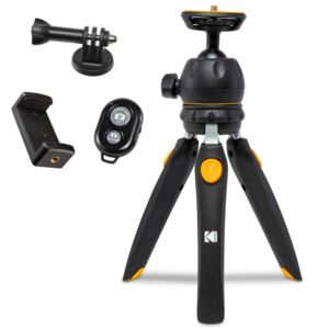 Kodak+PhotoGear+Mini+Tripod+for+Camera+with+Remote+Ball+Head+Rubber+Feet+Position+Legs