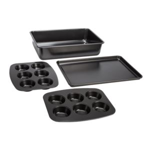 4pc+Bakeins+Carbon+Steel+Stackable+Bakeware+Set