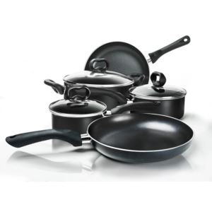 Ecolution+Evolve+Ceramic+8pc+Cookware+Set+Black