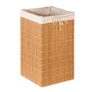 Square+Bamboo+Wicker+Hamper+w%2F+Canvas+Bag