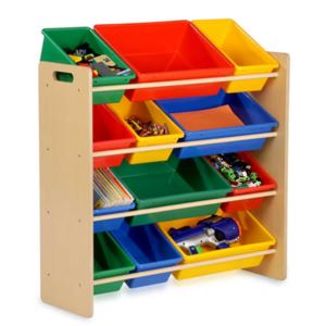 Kids+Toy+Storage+Organizer+w%2F+12+Bins+Natural