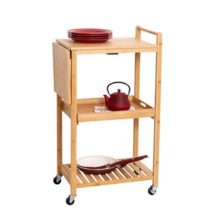 38%22+Rolling+Bamboo+Kitchen+Cart