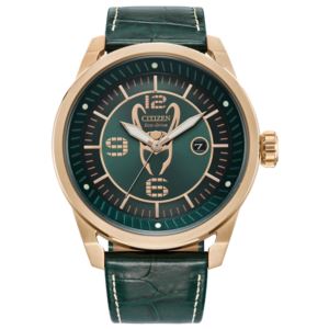 Men%27s+Loki+Eco-Drive+Green+Leather+Strap+Watch+Green+Dial+Green+Dial