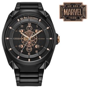 Men%27s+Legends+85th+Anniversary+Eco-Drive+Black+Ion-Plated+SS+Watch+Black+Dial