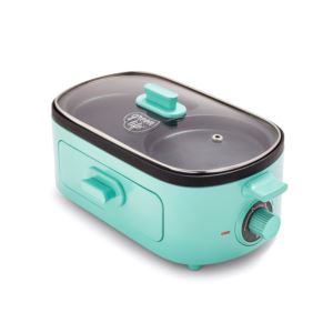 Healthy+Ceramic+Nonstick+Breakfast+Maker+Turquoise
