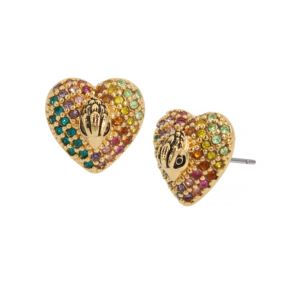 Heart+Stud+Earrings