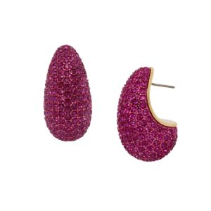 Pave+Dome+Drop+Earrings+Pink