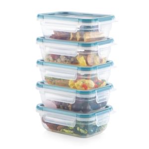 10pc+Total+Solution+Rectangular+Plastic+Food+Storage+Set