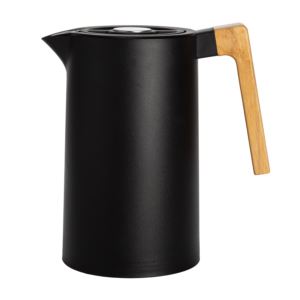 oz+Double+Wall+Vacuum+Insulated+Thermal+Carafe+w+Beechwood+Handle