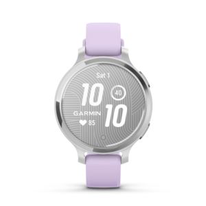 Lily+2+Active+Smartwatch+Silver+w%2F+Purple+Jasmine+Silicone+Band