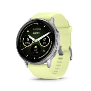 Venu+GPS+Health+Fitness+Smartwatch+mm+Silver+w+Citron