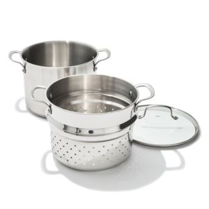 Agility+qt+Stainless+Steel+Boiler+Pot+w+Lid+Steamer+Insert