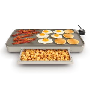 XL+Ceramic+Griddle+w+Warming+Tray+Oatmilk