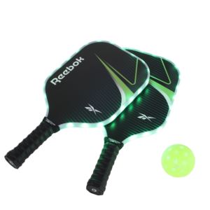 LED+pc+Fiberglass+Pickleball+Set+Green